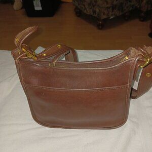VTG COACH JANICE LEGACY Brown Leather Crossbody Hobo Bag Purse 9966
